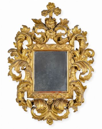 Elegant mirror, Bologna 17th century
