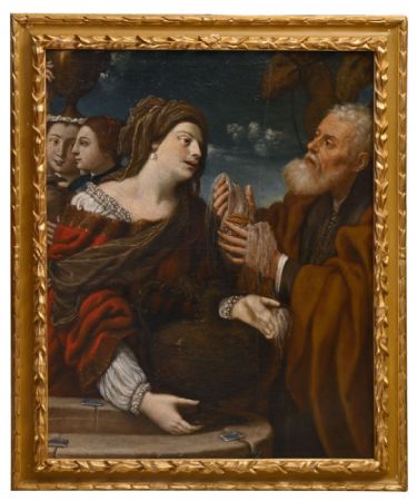 El encuentro de Eliezer y Rebeca en el pozo