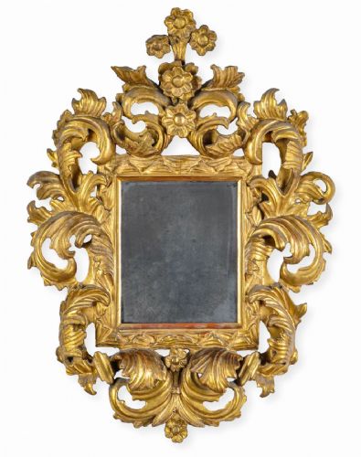 Elegant mirror, Bologna 17th century