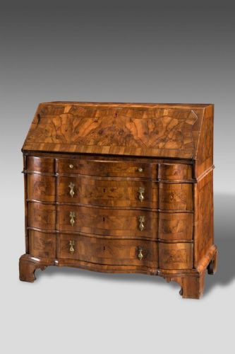 Elegant drop-front desk, Ferrara 18th century
