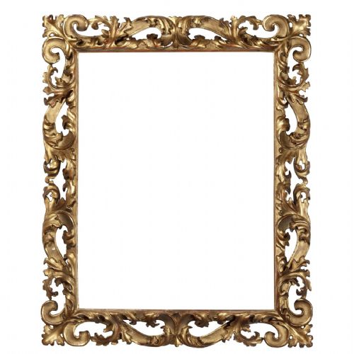 Carved wooden frame, Emilia, 17th-18th century.