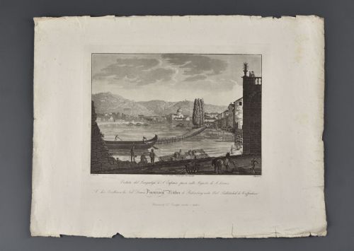 Bennassuti Giuseppe "VUE SUR LE LUNGADIGE DE S. EUFEMIA PRIS SUR LE RIGASTA DI S. LORENZO"
    