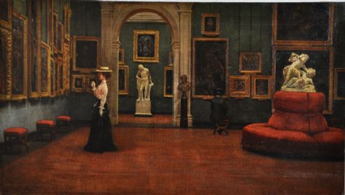 Andrea Becchi (Carpi, 15 de novembro de 1849 - Modena, 1926) The Galleria Estense
    